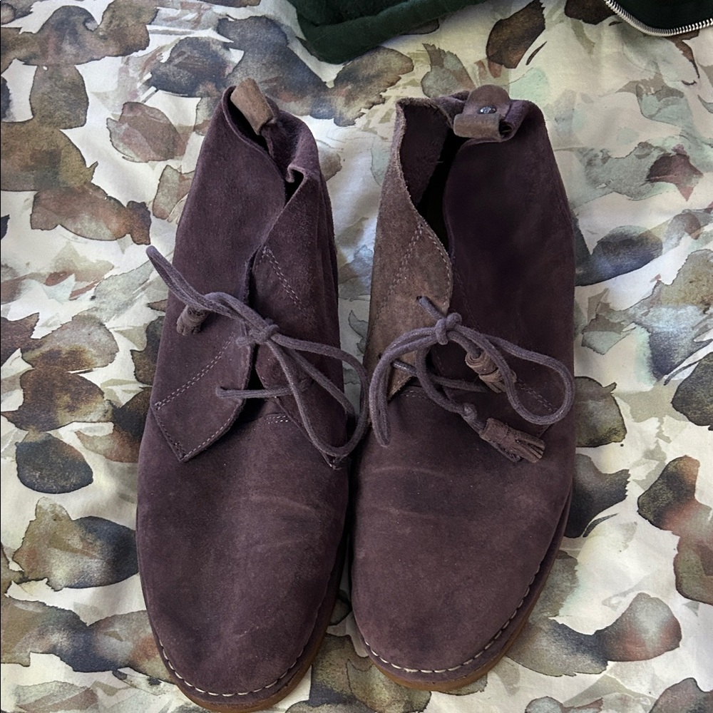 Suede Lace-Up Ankle Boots